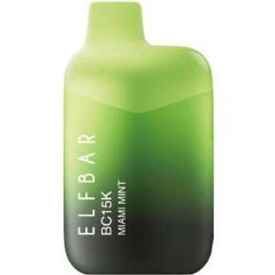 Vape Desechable Elfbar Miami Mint De 15000 Puffs 5 De Nicotina 1 Unidad