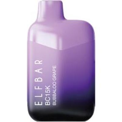 Vape Desechable Elfbar Bubbaloo Grape De 15000 Puffs 5 De Nicotina 1 Unidad