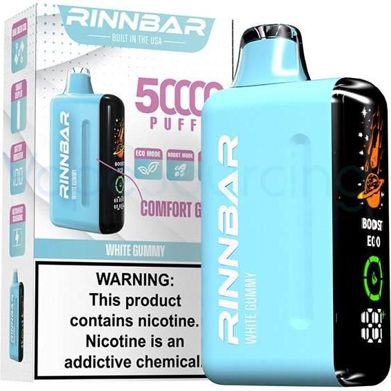 Desechable Rinnbar White Gummy 50000 Puff 1 Unidad