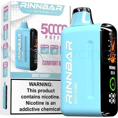 Desechable Rinnbar White Gummy 50000 Puff 1 Unidad