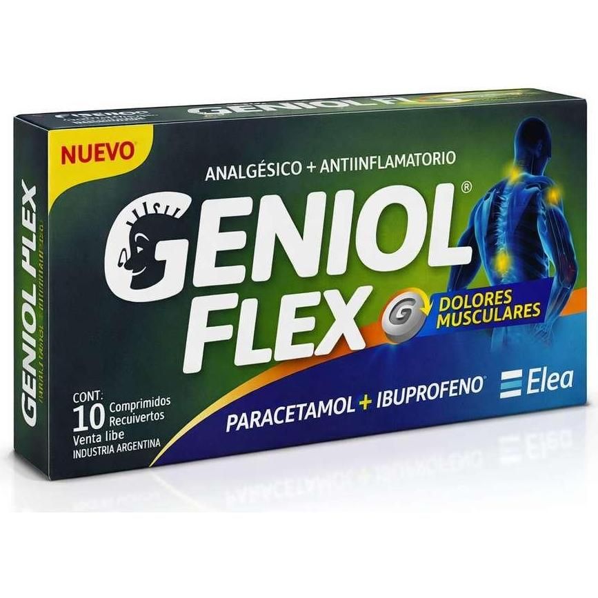 Analgesico Antiinflamatorio Geniol Flex Elea 10 Comprimidos