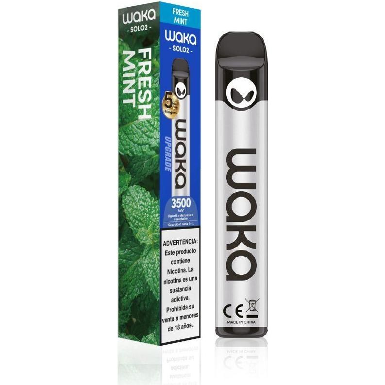 Vape Waka Solo2 Menta (3500 Puffs) 1 Unidad