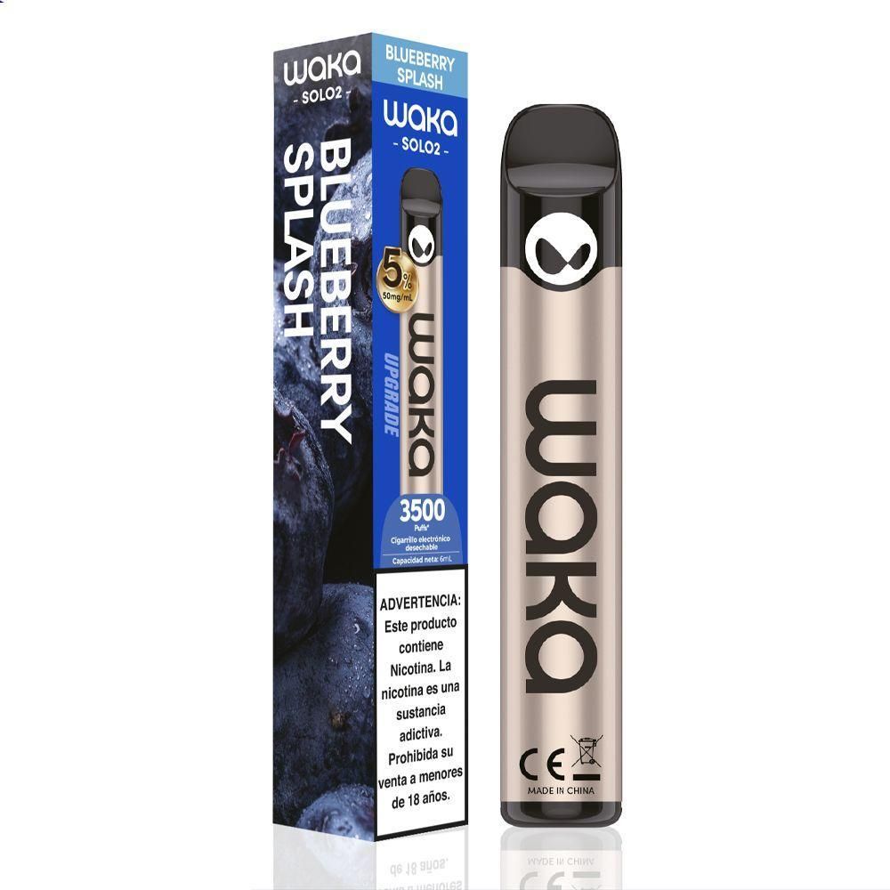 Vape Waka Solo2 Arándano 3500 Puffs
